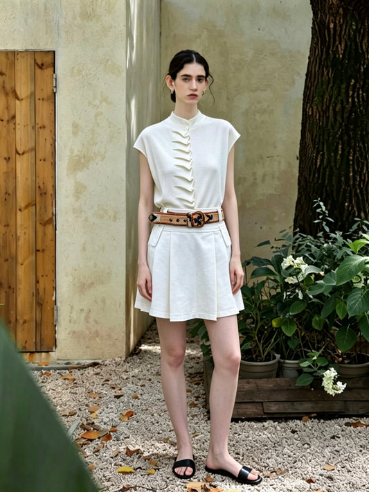 The Ivory Button-Down Top
