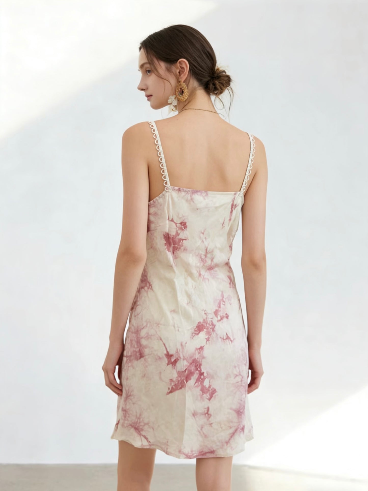 Lila Blush Tie-Dye Slip Dress
