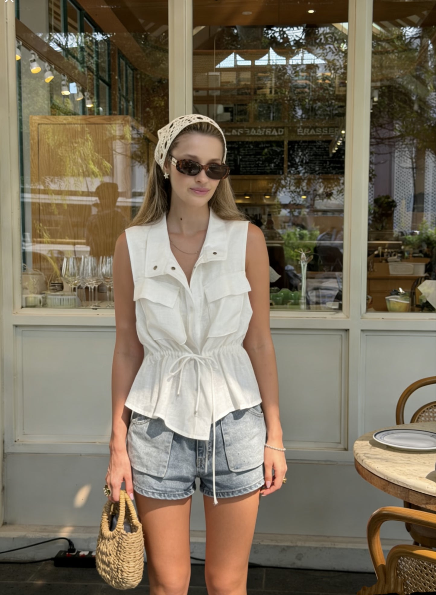 Lola Washed Denim Shorts