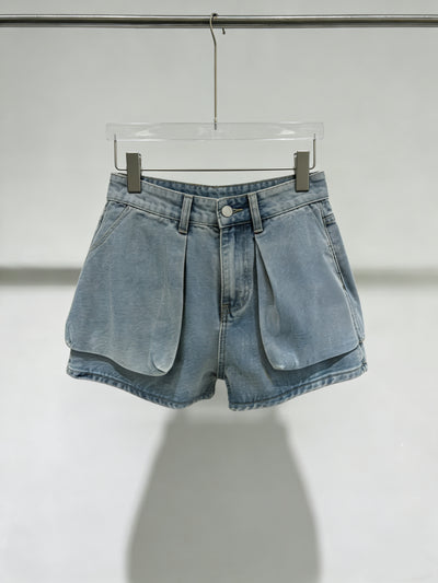 Lola Washed Denim Shorts