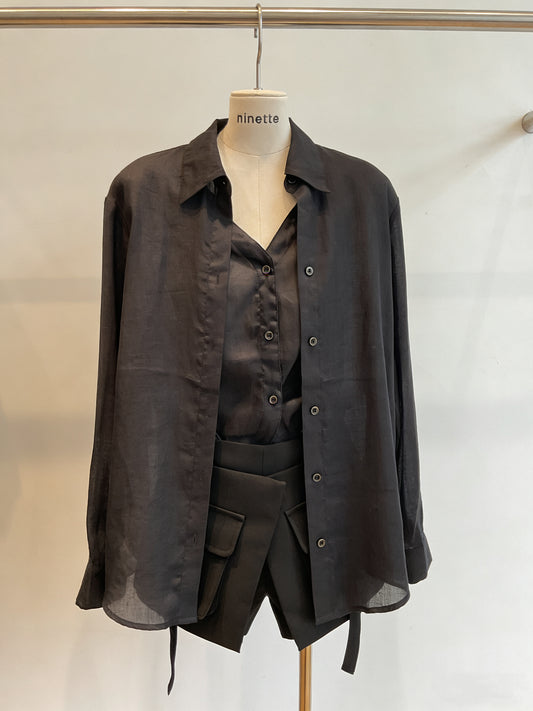 The Midnight Linen Cargo Set